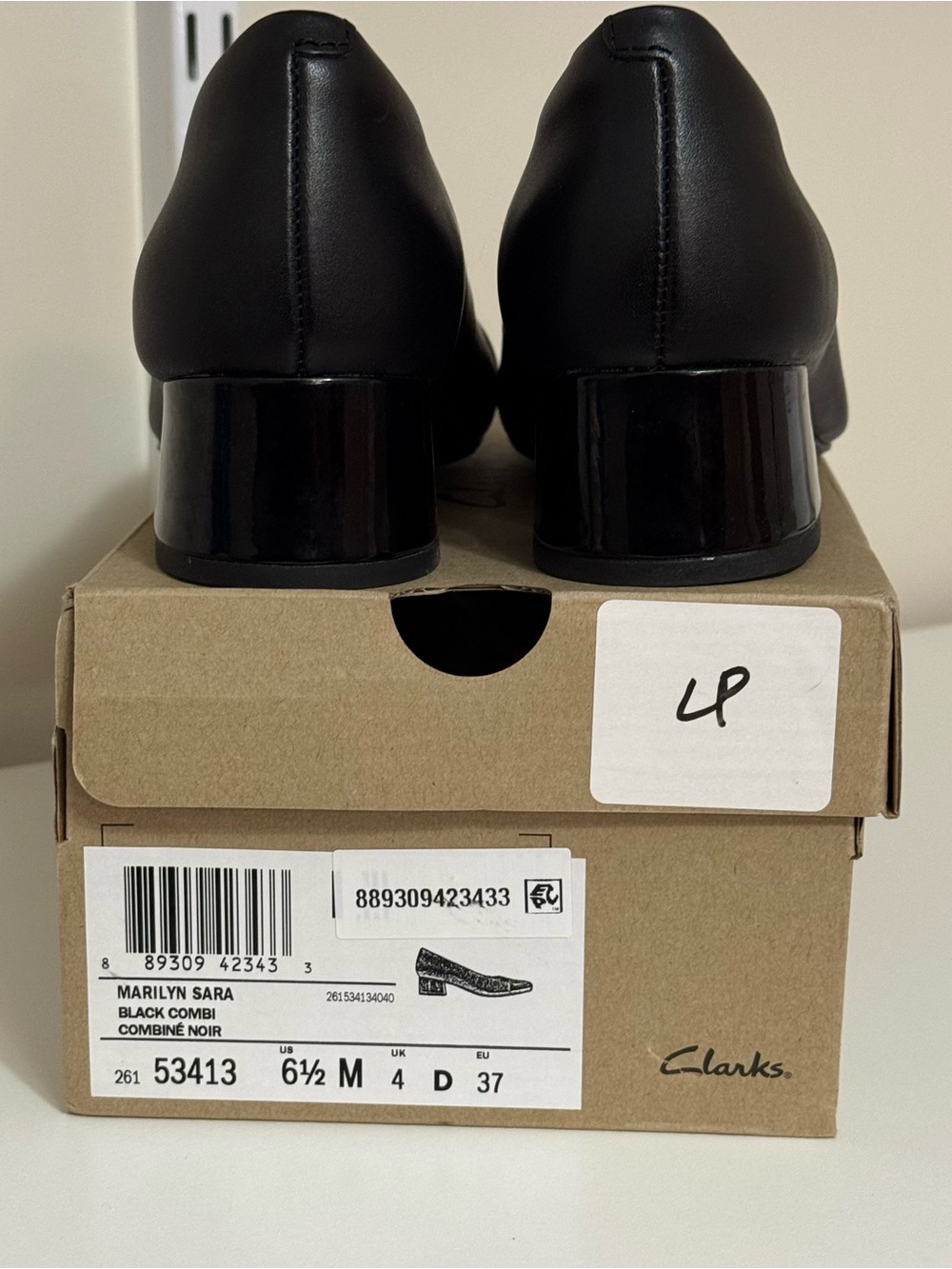 Clarks Collection Women's Marilyn Sara Pumps in Black Combo Leather size 6.5M - Picture 5 of 6
